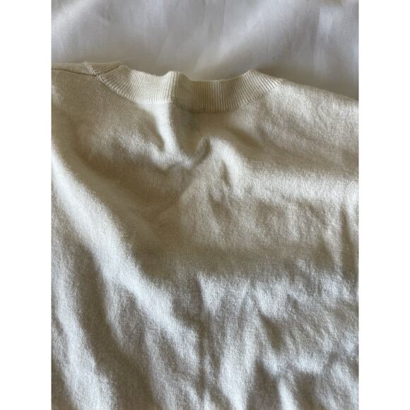 SUNDAY BEST X Aritzia Color Block Navy Stripe Sweater Cream Medium - Picture 9 of 9